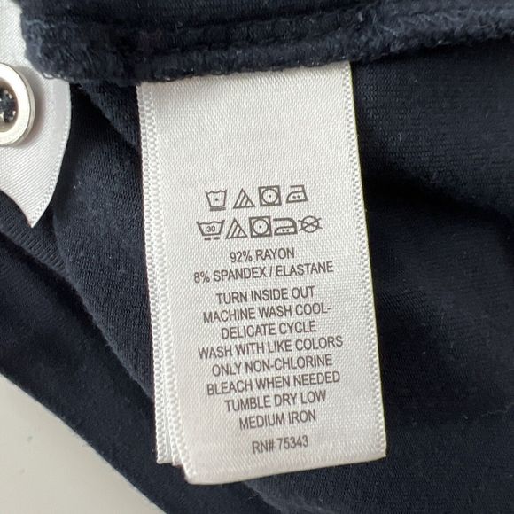 Adrienne Vittadini Dress Women Small Blue Stretch Short Sleeve Solid Casual - Picture 6 of 14